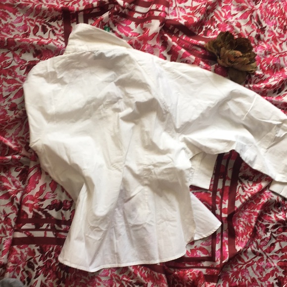 White puff sleeve blouse NWT - Picture 5 of 5